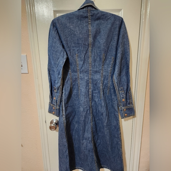 Tory Burch Denim Shirt Dress Blue NWT - Picture 12 of 12